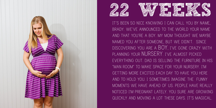 22 weeks pregnancy book page