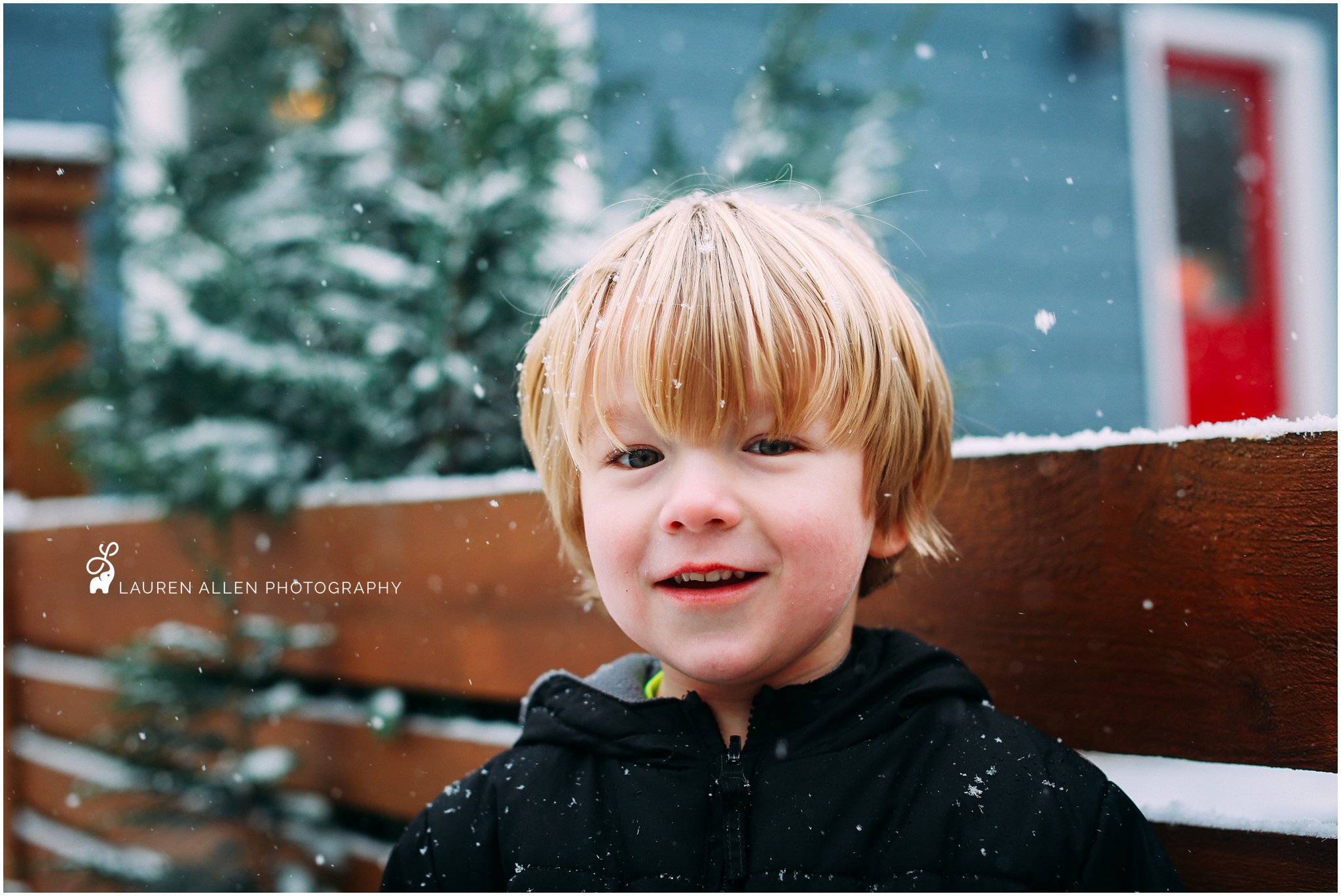 2016,Boy,Brady,George,Home,Lauren Allen Photography,Portland,backyard,candid,childhood,kid,kids,natural light,playing,preschooler,snow,snow day,weather,winter,
